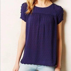 Anthropologie Maeve Bobble Blouse
